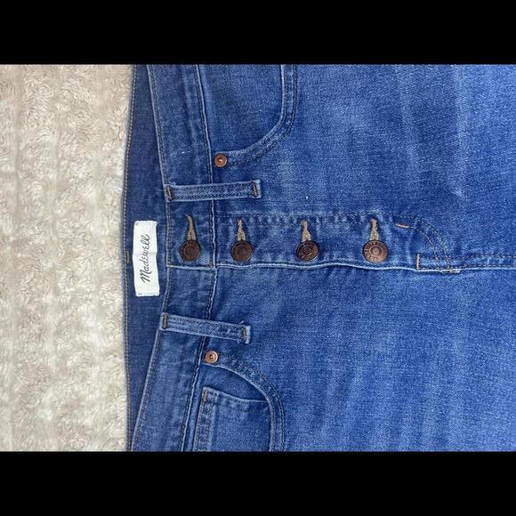 Madewell TENCEL medium wash 10" High-Rise button-front skinny jeans Size 28 - Picture 5 of 9